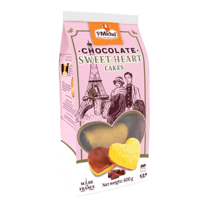 St Michel Milk Chocolate Sweetheart Cakes (24 Pack) - LemonSalt