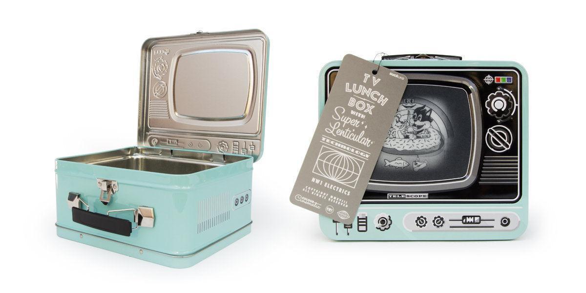 Suck UK Beach Holiday TV Lunch Box - Blue