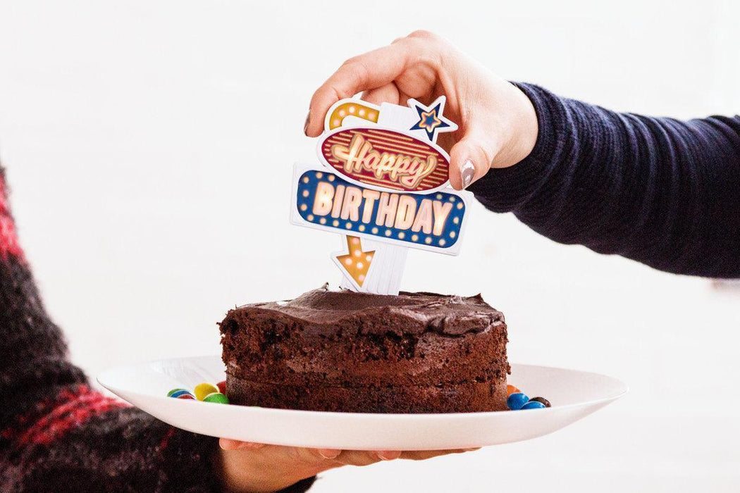 Suck UK Flashing Cake Topper - LemonSalt