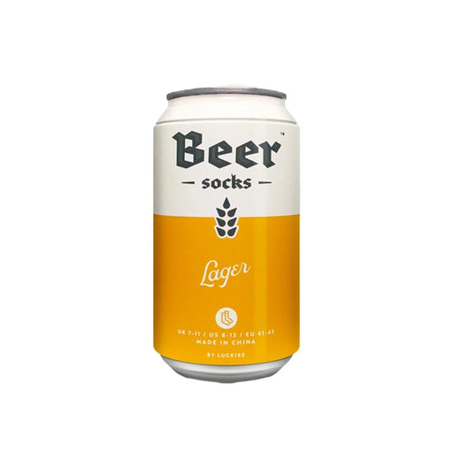 Suck UK Lager Beer Socks - Yellow - LemonSalt