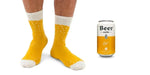 Suck UK Lager Beer Socks - Yellow - LemonSalt