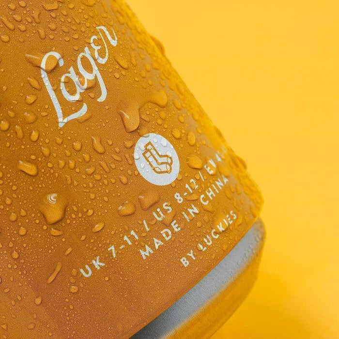 Suck UK Lager Beer Socks - Yellow - LemonSalt