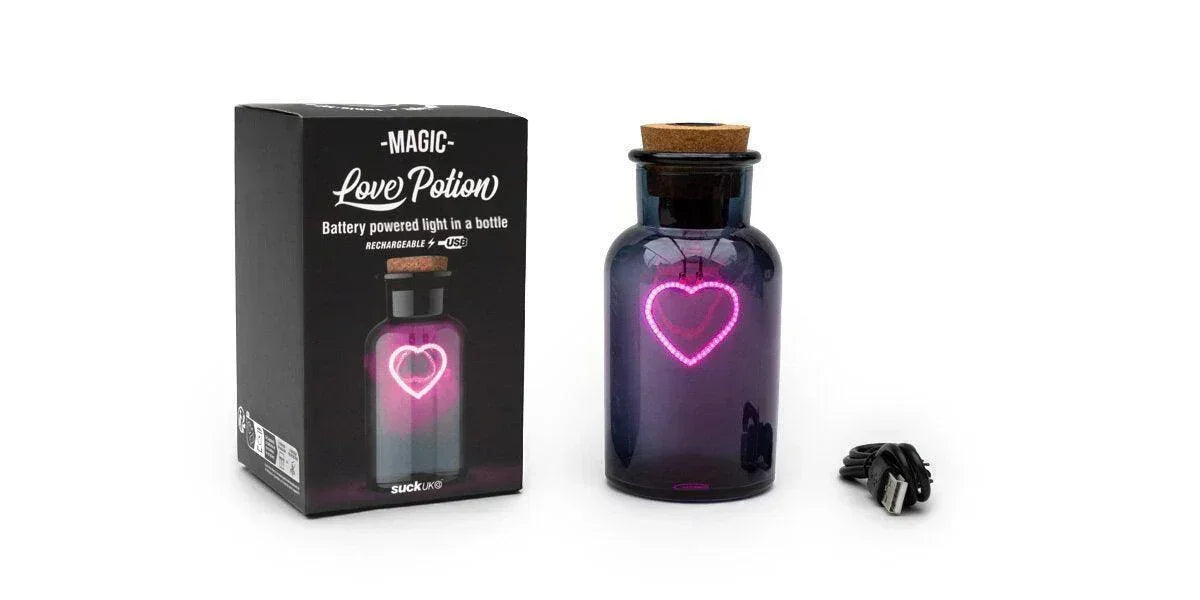 Suck UK Love Potion - Neon Heart (13cm) - LemonSalt