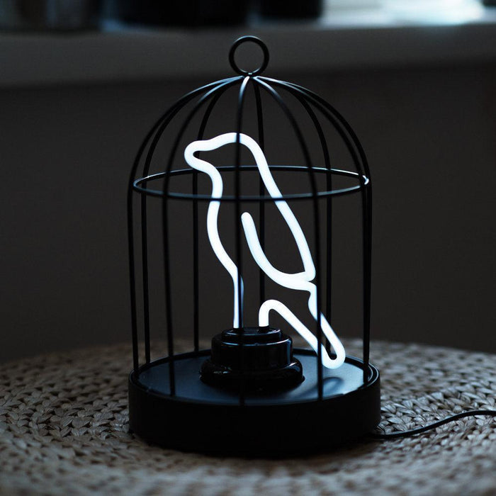 Suck UK Neon Bird In a Cage