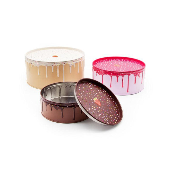 Suck UK Set of 3 Cake Storage Tins