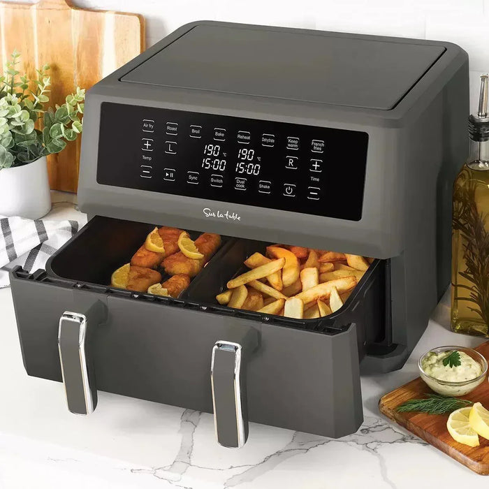 Sur La Table Digital Air Fryer Dual Basket (10.4L) - LemonSalt