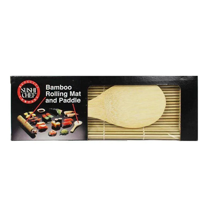 Sushi Chef Bamboo Paddle & Mat