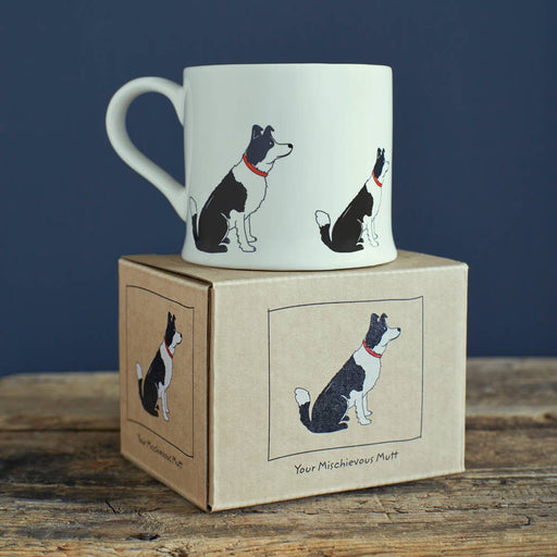 Sweet William Mischievous Mutts Dog Mug - Border Collie - LemonSalt