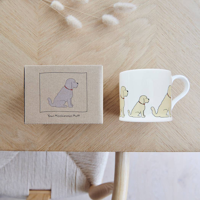 Sweet William Mischievous Mutts Dog Mug - Cockapoo / Labradoodle (Apricot) - LemonSalt