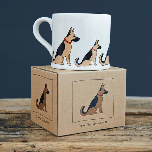 Sweet William Mischievous Mutts Dog Mug - German Shepherd - LemonSalt