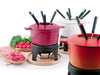 Swissmar Sierra 12-Piece Fondue Set: Cherry Red - LemonSalt