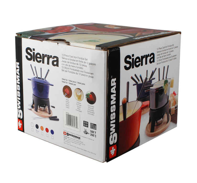 Swissmar Sierra 12-Piece Fondue Set: Cherry Red - LemonSalt