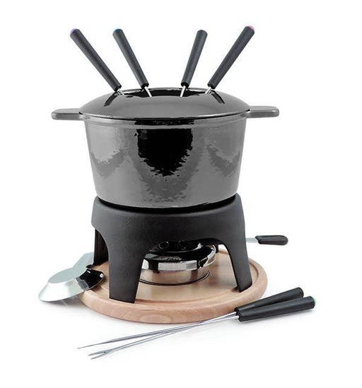Swissmar Sierra 12-Piece Fondue Set: Metallic Black - LemonSalt