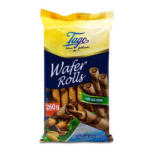 Tago Wafer Rolls with Nut Cream (260g) | {{ collection.title }}