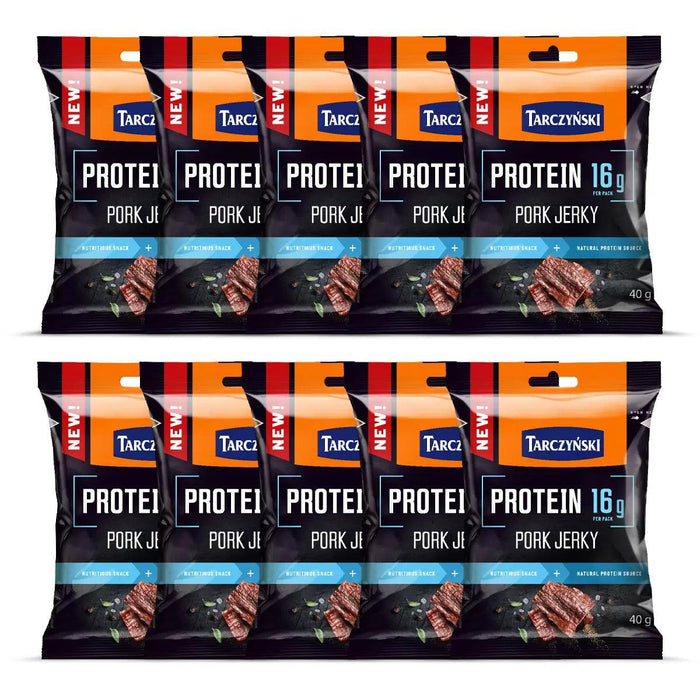 Tarczynski Protein Pork Jerky (10x40g) - LemonSalt