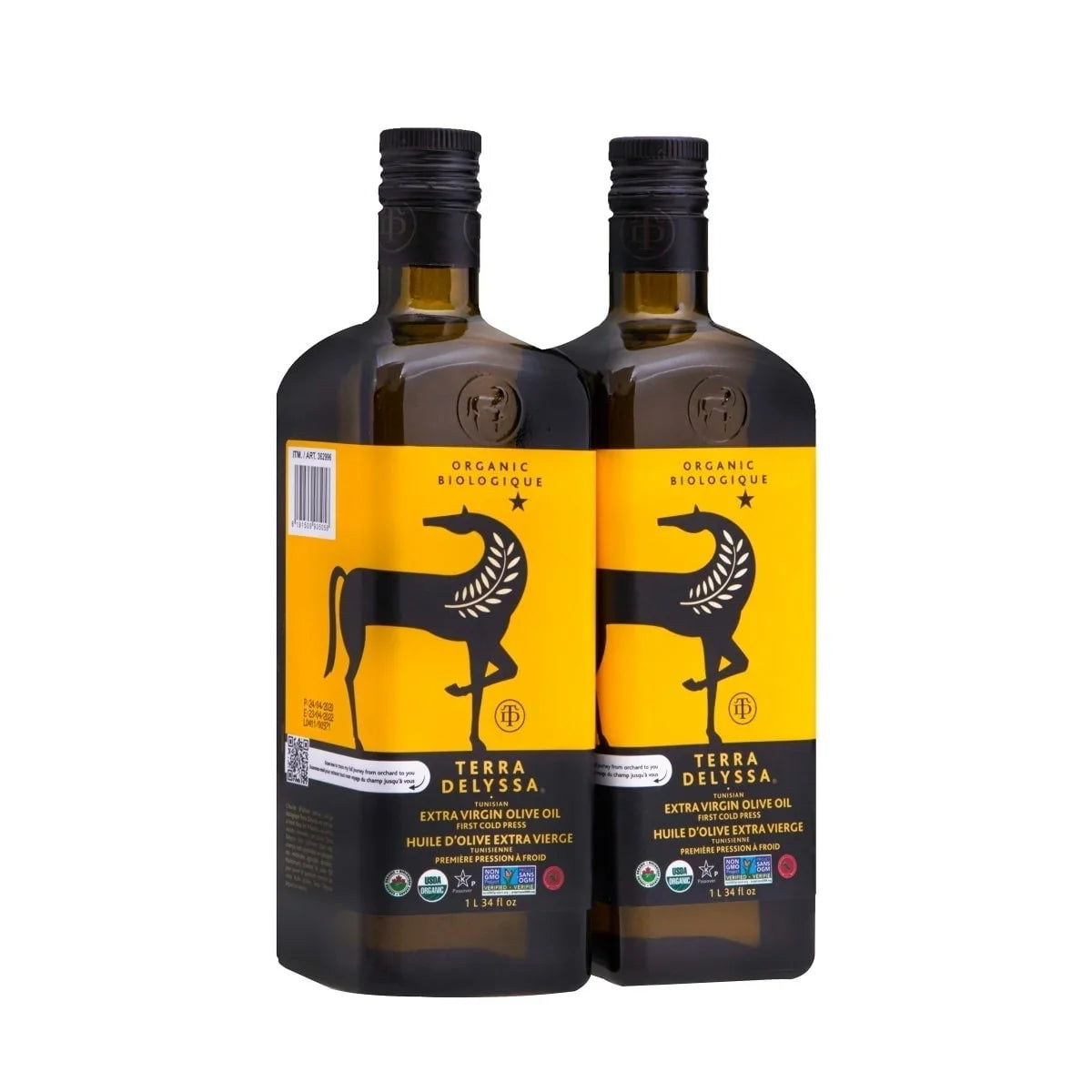 Terra Delyssa Organic Extra Virgin Olive Oil (1Lx2) - LemonSalt