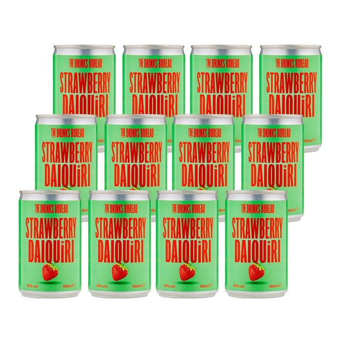 The Drinks Bureau Strawberry Daiquiri (12x150ml) - LemonSalt