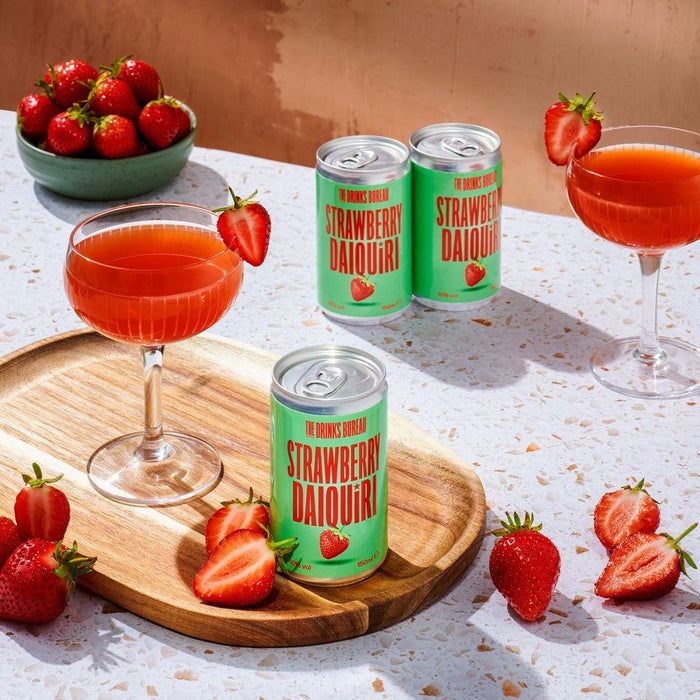 The Drinks Bureau Strawberry Daiquiri (12x150ml) - LemonSalt