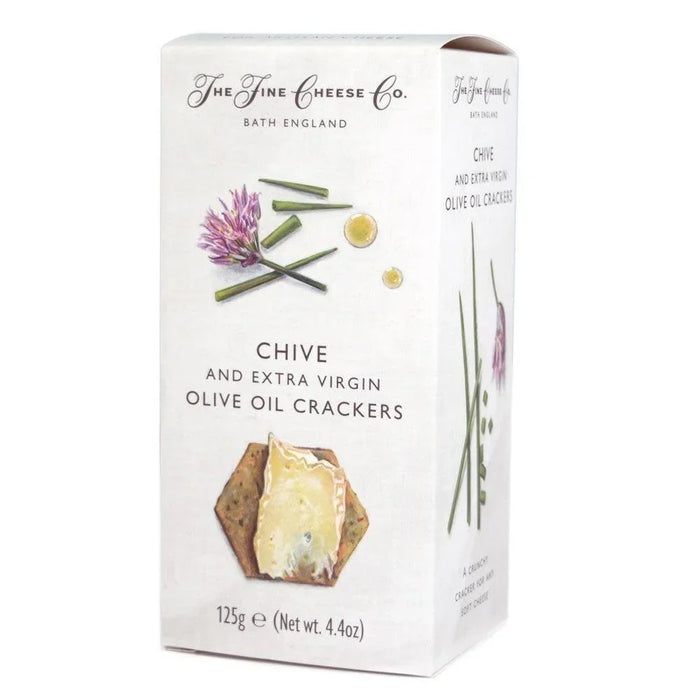 The Fine Cheese Co. Chive & Extra Virgin Olive Oil Crackers (125g)