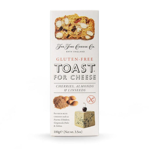 The Fine Cheese Co. Toast for Cheese - Cherries, Almonds & Linseeds - Gluten Free (100g) - LemonSalt