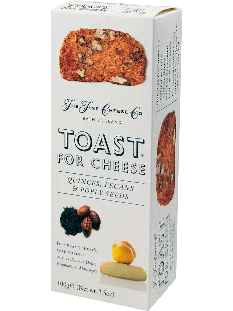 The Fine Cheese Co. Toast fore cheese - Quince, Pecans & Poppy Seeds (100g)