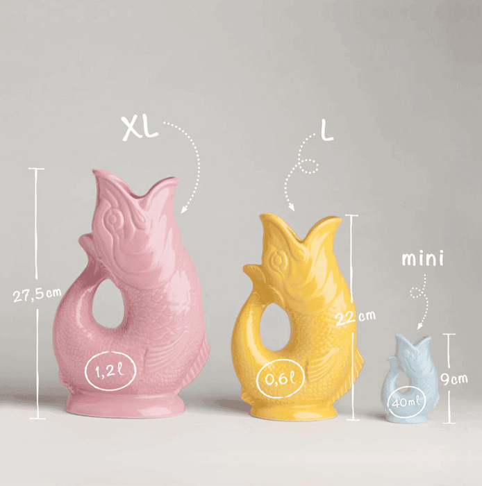 The Gluggle Jug Factory Pitcher Vase - Extra Large - Cobalt Blue - 1.2L - LemonSalt