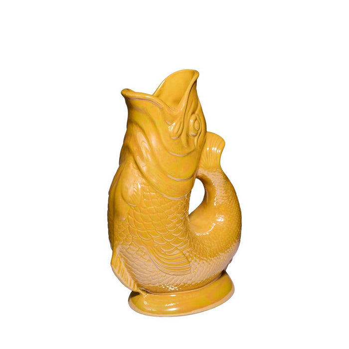 The Gluggle Jug Factory Pitcher Vase - Extra Large - Yellow Lustre - 1.2L - LemonSalt