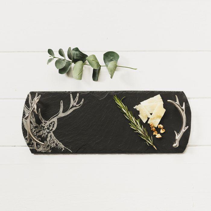 The Just Slate Company Slate Serving Tray- Small - Stag | {{ collection.title }}