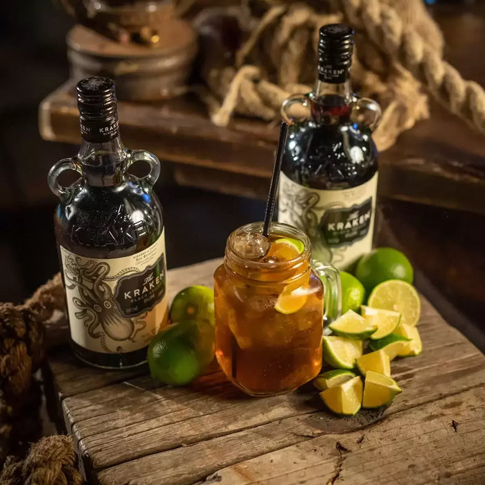 The Kraken Black Spiced Rum (1L) - LemonSalt