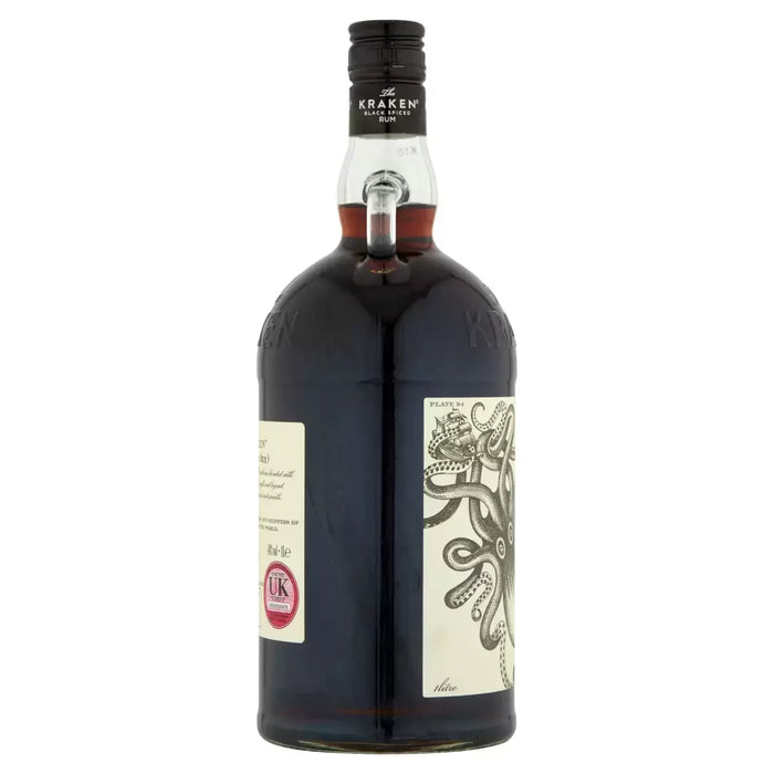 The Kraken Black Spiced Rum (1L) - LemonSalt