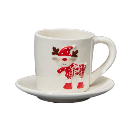 The Satchville Gift Co. - Ceramic Cup with Saucer (7cm) | {{ collection.title }}