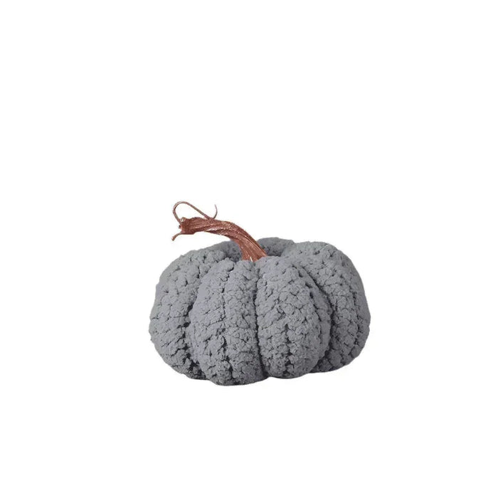 The Satchville Gift Co. - Grey Fabric Pumpkin (13cm)