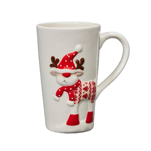 The Satchville Gift Co. - Reindeer Mug (14.5cm) - LemonSalt