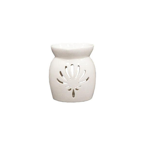 The Satchville Gift Co. - White Ceramic Wax/Oil Burner With Heart shaped Top | {{ collection.title }}