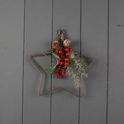 The Satchville Gift Co. - Wire Star Wreath (20cm)
