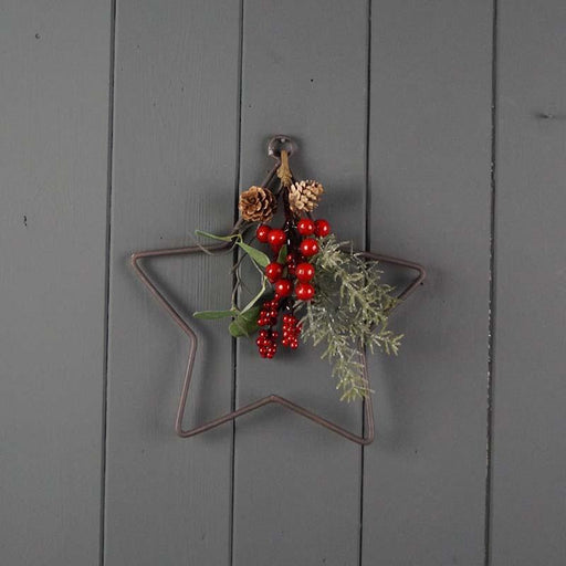 The Satchville Gift Co. - Wire Star Wreath (20cm) | {{ collection.title }}