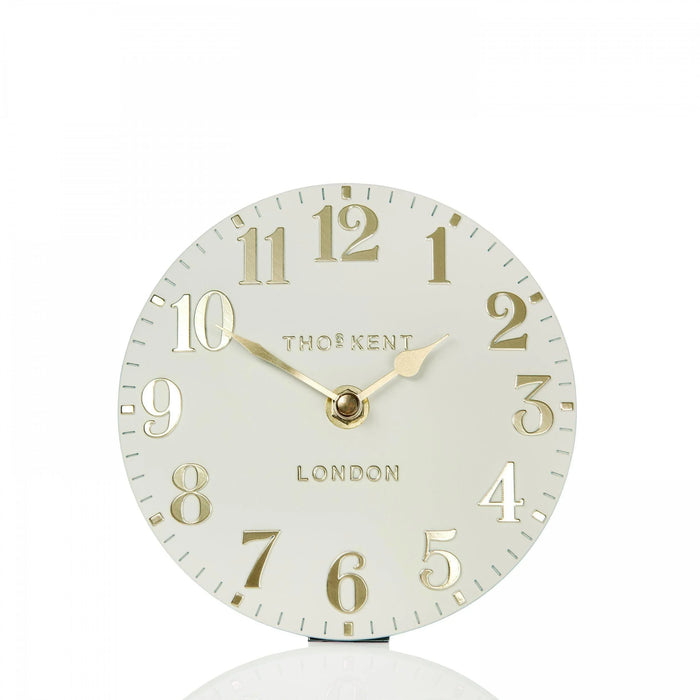 Thomas Kent Arabic Mantel Clock - Oatmeal - 15cm - LemonSalt