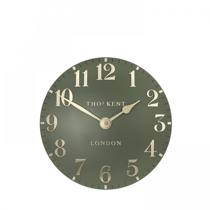 Thomas Kent Arabic Wall Clock - Lichen Green - 30cm