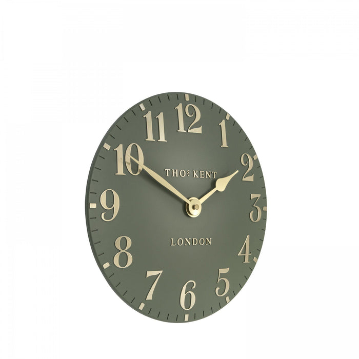 Thomas Kent Arabic Wall Clock - Lichen Green - 30cm
