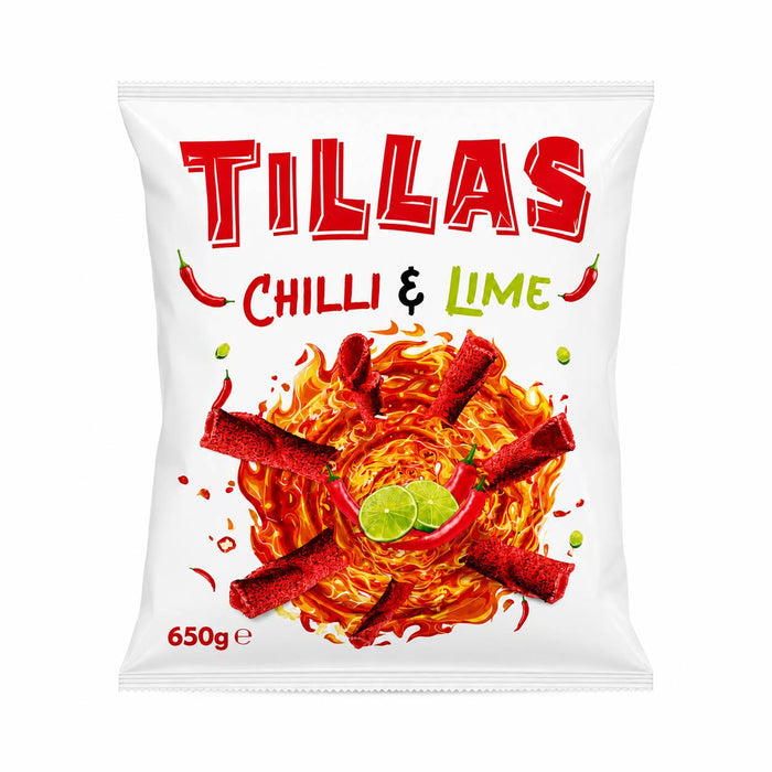 Tillas Chilli & Lime Corn Tortilla Chips (650g)