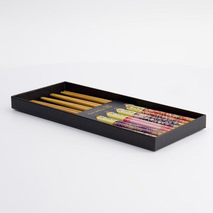 Tokyo Design Studio Chopstick Giftset - Sakura Patterns (5 Pairs) - LemonSalt