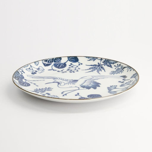 Tokyo Design Studio Flora Japonica Plate - Crane (20cm) - LemonSalt