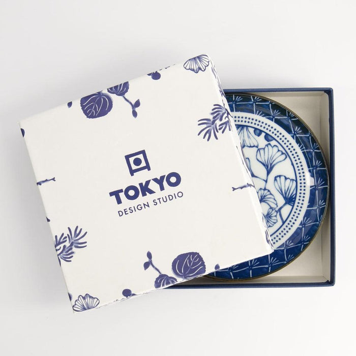 Tokyo Design Studio Flora Japonica Plate Giftset - 4pcs (16cm) - LemonSalt