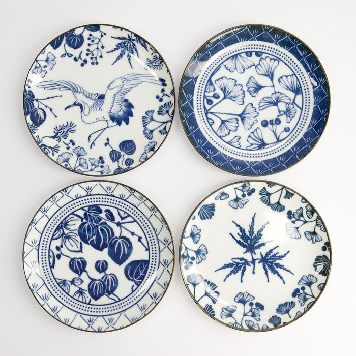 Tokyo Design Studio Flora Japonica Plate Giftset - 4pcs (16cm) - LemonSalt