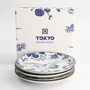 Tokyo Design Studio Flora Japonica Plate Giftset - 4pcs (16cm)