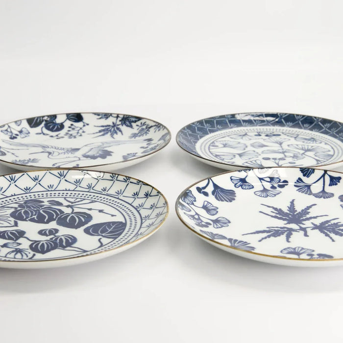 Tokyo Design Studio Flora Japonica Plate Giftset - 4pcs (20.6cm) - LemonSalt