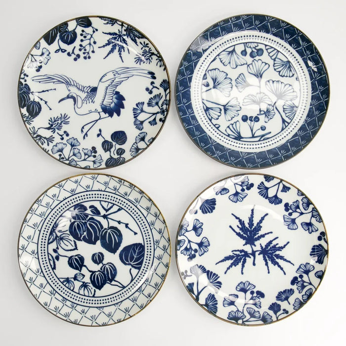 Tokyo Design Studio Flora Japonica Plate Giftset - 4pcs (20.6cm) - LemonSalt