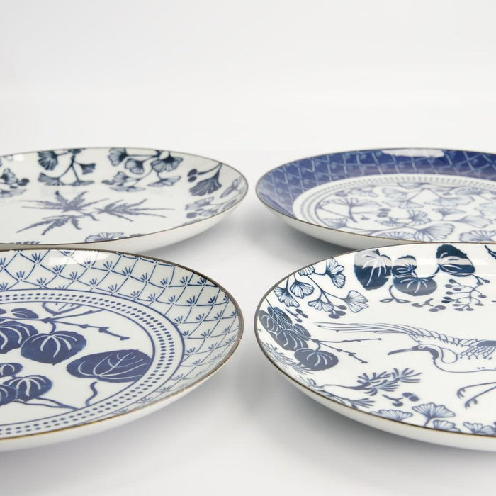 Tokyo Design Studio Flora Japonica Plate Giftset - 4pcs (25.7cm) - LemonSalt