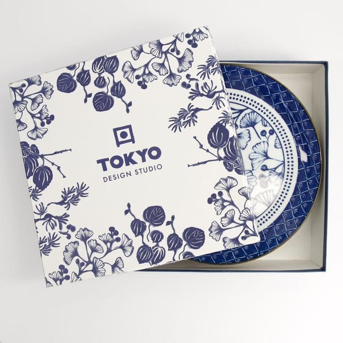 Tokyo Design Studio Flora Japonica Plate Giftset - 4pcs (25.7cm) - LemonSalt