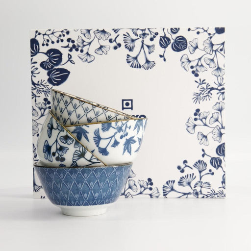 Tokyo Design Studio Flora Japonica Rice Bowl Giftset 4pcs (12cm) - LemonSalt